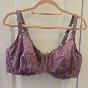 Deesse Lingerie Elegant Lace Bra in Purple